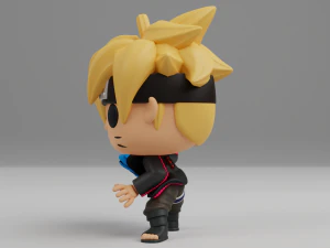 Boruto with Rasengan Funko pop 3D Print Model
