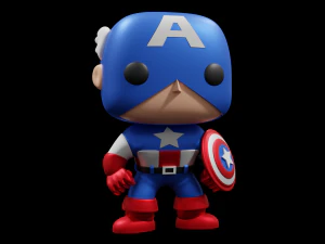 美国队长 Funko 流行音乐 3D 打印模型