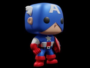 Captain America Funko Pop 3D Print Model