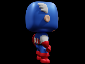 Captain America Funko Pop 3D Print Model