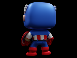 Captain America Funko Pop 3D Print Model