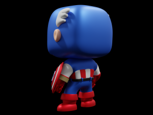 Captain America Funko Pop 3D Print Model