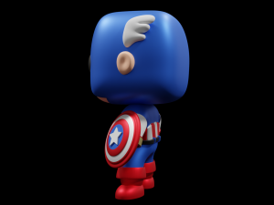 Captain America Funko Pop 3D Print Model