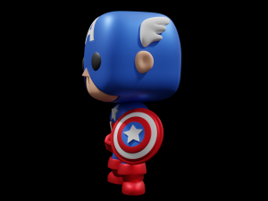 Captain America Funko Pop 3D Print Model
