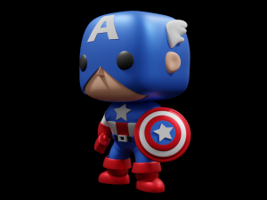 Captain America Funko Pop 3D Print Model