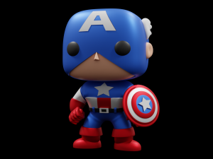 Captain America Funko Pop 3D Print Model