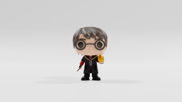 Harry Potter Funko pop 3D 프린트 모델 .c4d .max .obj .3ds .fbx .stl .blend 