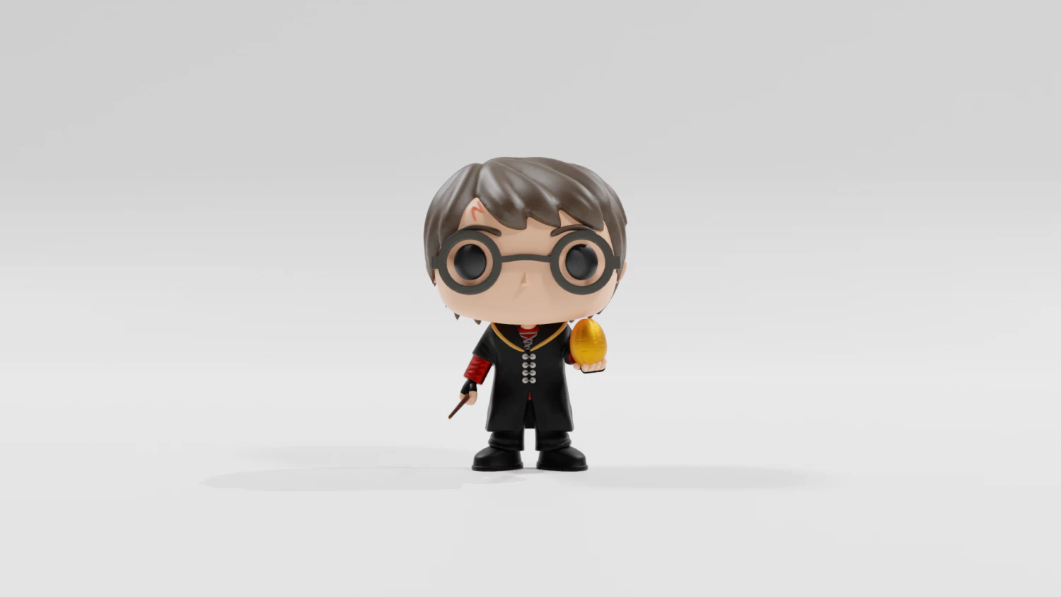 Harry Potter Funko pop 3D Print Model .c4d .max .obj .3ds .fbx .stl .blend