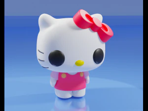 Hello Kitty Funko Pop 3D Print Model