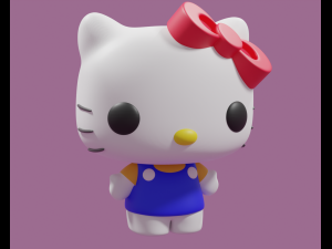 Hello Kitty Funko Pop model 3D Print Model