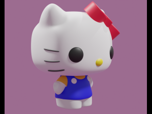 Hello Kitty Funko Pop model Modelo de Impressão 3D