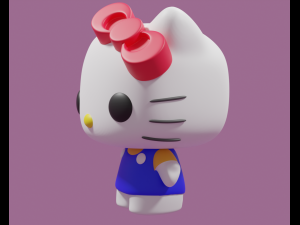 Hello Kitty Funko Pop model Modelo de Impressão 3D