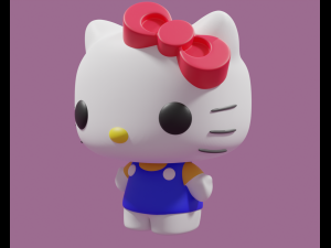Hello Kitty Funko Pop model Modelo de Impressão 3D