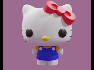 Hello Kitty Funko Pop model Modelo de Impressão 3D