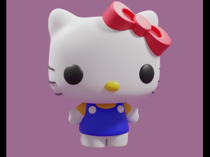 Hello Kitty Funko Pop model Modelo de Impressão 3D