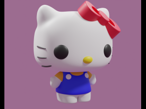 Hello Kitty Funko Pop model Modelo de Impressão 3D