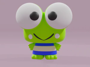 Keroppi frog from Hello kitty Funko Pop 3D Print Model
