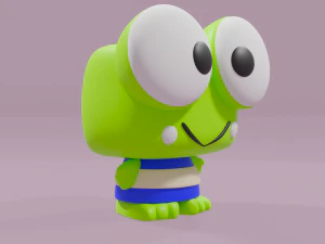 Keroppi frog from Hello kitty Funko Pop 3D Print Model