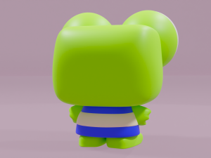 Keroppi frog from Hello kitty Funko Pop 3D 프린트 모델