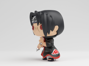Itachi uchiha funko pop from naruto shippuden 3D Baskı Modeli