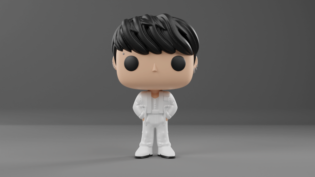 Jungkook funko pop from bts 3D Print Model .c4d .max .obj .3ds .fbx .stl .blend 