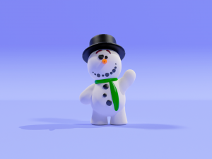 The Snowman from Knick Knack from Disney studios 3Dプリントモデル