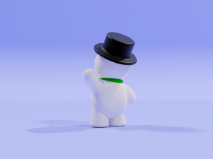 The Snowman from Knick Knack from Disney studios 3Dプリントモデル