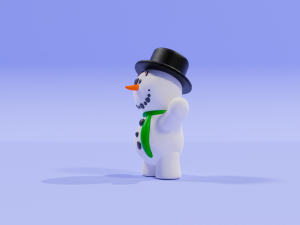 The Snowman from Knick Knack from Disney studios 3Dプリントモデル