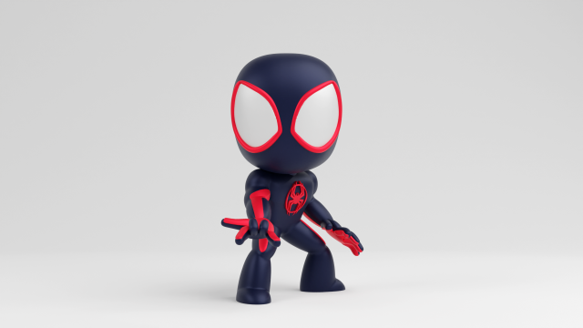 Marvel SpiderMan Miles Morales 3Dプリントモデル .c4d .max .obj .3ds .fbx .stl .blend 