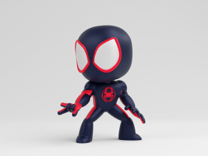 Marvel SpiderMan Miles Morales 3Dプリントモデル