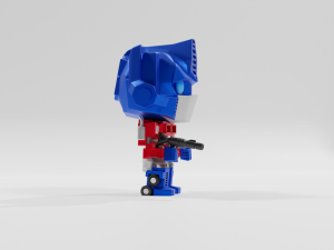 Transformers Optimus Prime Funko pop 3D Baskı Modeli