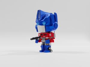 Transformers Optimus Prime Funko pop 3D Baskı Modeli