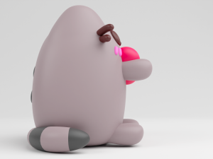 FunKo Pop Pusheen with Heart Modello di stampa 3D