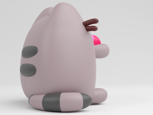 FunKo Pop Pusheen with Heart Modello di stampa 3D