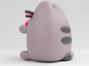 FunKo Pop Pusheen with Heart Modello di stampa 3D