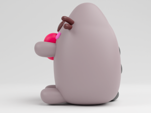 FunKo Pop Pusheen with Heart Modello di stampa 3D