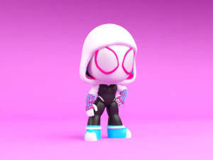 Marvels Spider-Gwen 3D Print Model