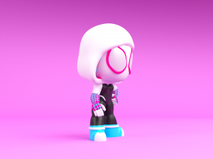 Marvels Spider-Gwen 3D Принт Модель