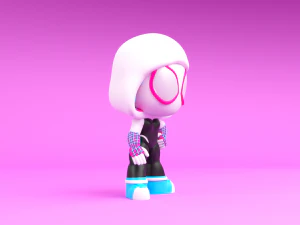 Marvels Spider-Gwen 3D Print Model