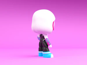 Marvels Spider-Gwen 3D Print Model