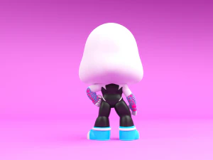 Marvels Spider-Gwen 3D Print Model