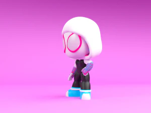 Marvels Spider-Gwen 3D Print Model