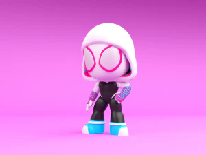 Marvels Spider-Gwen 3D Print Model