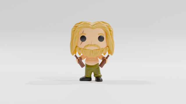 Thor Avengers endgame funko pop Model do druku 3D .c4d .max .obj .3ds .fbx .stl .blend 