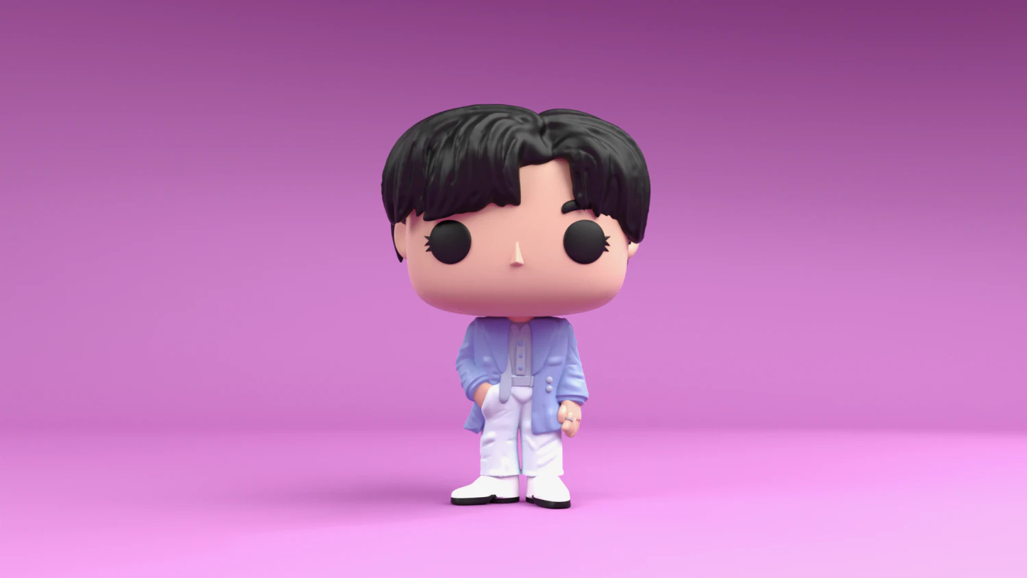 V funko Pop From BTS 3D Print Model .c4d .max .obj .3ds .fbx .stl .blend 