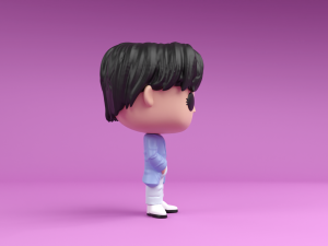 V funko Pop From BTS Model Cetak 3D