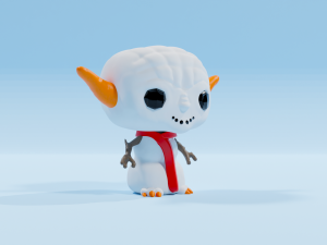 Snowman Yoda Funko pop Modello di stampa 3D