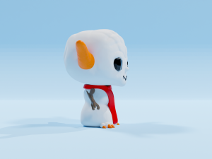 Snowman Yoda Funko pop Modello di stampa 3D