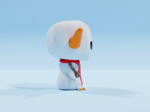 Snowman Yoda Funko pop Modello di stampa 3D