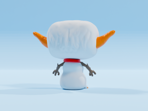 Snowman Yoda Funko pop Modello di stampa 3D